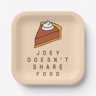 FRIENDS™ Joey Deelt Geen Eten Papieren Bordje
