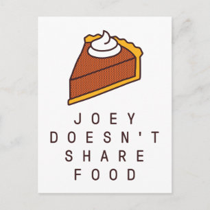 FRIENDS™   Joey Deelt Geen Eten Uitnodiging Briefkaart
