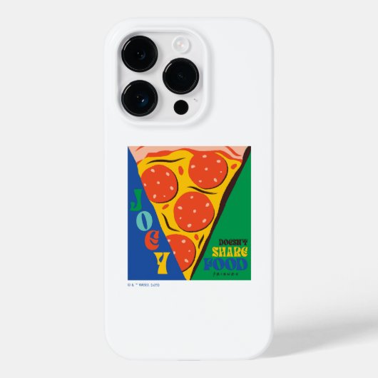 FRIENDS™ | Joey deelt geen voedsel - Pizza Graphic Case-Mate iPhone Case (Achterkant)