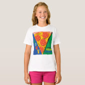 FRIENDS™ | Joey deelt geen voedsel - Pizza Graphic T-shirt (Voorkant volledig)