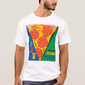 FRIENDS™ | Joey deelt geen voedsel - Pizza Graphic T-shirt (Voorkant)