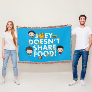 FRIENDS™ Joey deelt geen voedselchibi Deken