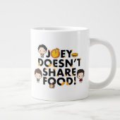 FRIENDS™ | Joey deelt geen voedselchibi Extra Grote Beker (Rechts)