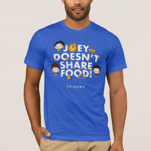 FRIENDS™ Joey deelt geen voedselchibi T-shirt