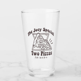 FRIENDS™ Joey Pizza Citaat Glas