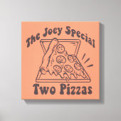 FRIENDS™ | Joey Pizza Quote Canvas Afdruk (Voorkant)