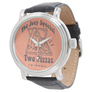 FRIENDS™ Joey Pizza Quote Horloge