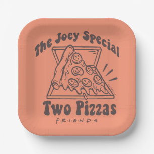 FRIENDS™   Joey Pizza Quote Papieren Bordje