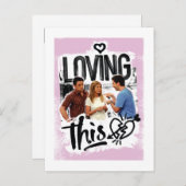 FRIENDS™ | Joey, Rachel en Ross - Ik hou van dit! Uitnodiging Briefkaart (Voorkant / Achterkant)