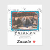 FRIENDS™ | Joey, Ross en Chandler op de Couch Sticker (Vel)
