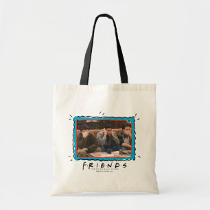 FRIENDS™ Joey, Ross en Chandler op de Couch Tote Bag