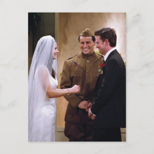FRIENDS™ Joey trouwt met Monica & Chandler Uitnodiging Briefkaart