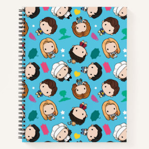 FRIENDS™ Karakter Chibi Patroon Notitieboek