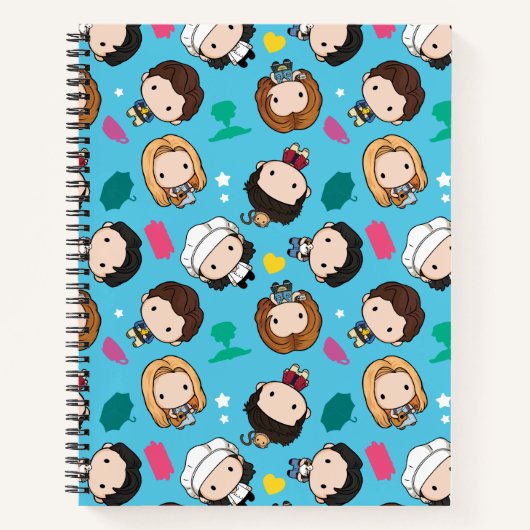 FRIENDS™ | Karakter Chibi Patroon Notitieboek (Voorkant)