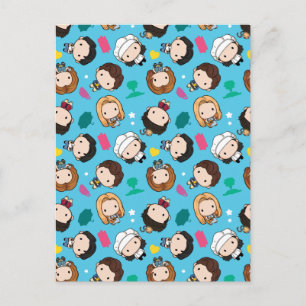 FRIENDS™ Karakter Chibi Patroon Uitnodiging Briefkaart