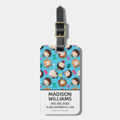 FRIENDS™ | Karakter Chibi Pattern Bagagelabel (Voorkant verticaal)