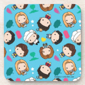 FRIENDS™ | Karakter Chibi Pattern Bier Onderzetter (Voorkant)
