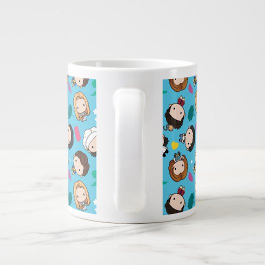 FRIENDS™ | Karakter Chibi Pattern Extra Grote Beker (Achterkant)