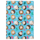 FRIENDS™ | Karakter Chibi Pattern Klembord (Achterkant)