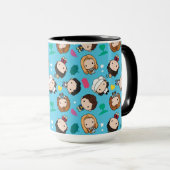 FRIENDS™ | Karakter Chibi Pattern Mok (Voorkant rechts)