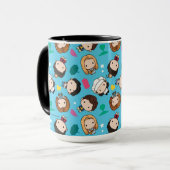 FRIENDS™ | Karakter Chibi Pattern Mok (Voorkant links)
