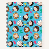 FRIENDS™ | Karakter Chibi Pattern Notitieboek (Voorkant)