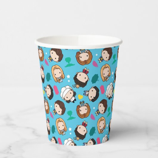 FRIENDS™ | Karakter Chibi Pattern Papieren Bekers (Links)