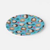 FRIENDS™ | Karakter Chibi Pattern Papieren Bordje (Gekanteld)