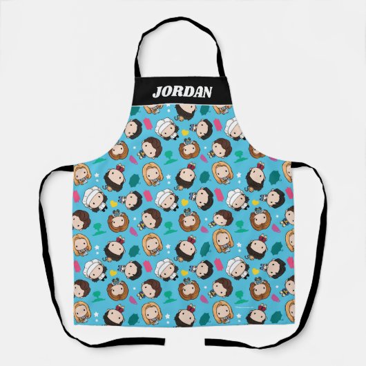 FRIENDS™ | Karakter Chibi Pattern Schort (Voorkant)