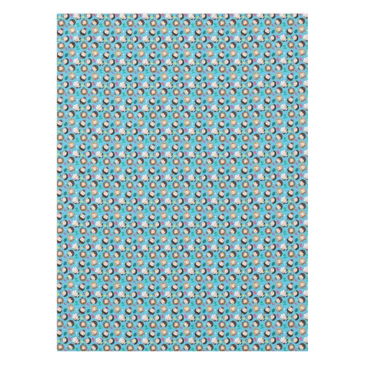 FRIENDS™ | Karakter Chibi Pattern Tafelkleed (Voorkant)