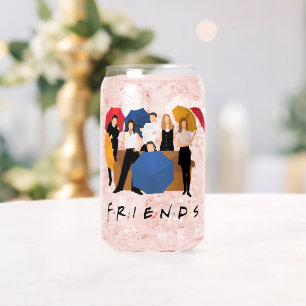 FRIENDS™ Karakter Silhouet Blikvorm Glas