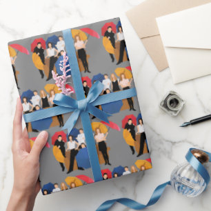 FRIENDS™ Karakter Silhouet Cadeaupapier
