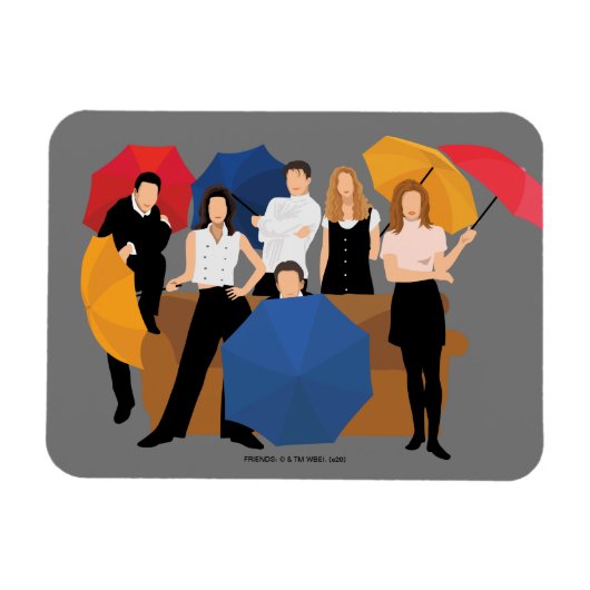 FRIENDS™ Karakter Silhouet Magneet (Horizontaal)