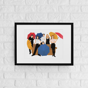 FRIENDS™ Karakter Silhouet Poster