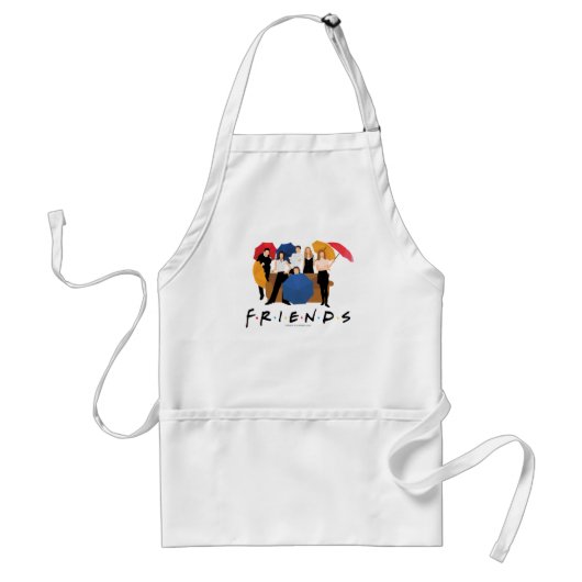 FRIENDS™ Karakter Silhouet Standaard Schort (Voorkant)