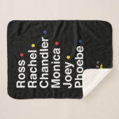 FRIENDS™ | Karakternamen Sherpa Deken (Voorkant (horizontaal))