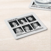 FRIENDS™ | Klasse 2004 Vierkante Kartonnen Onderzetter (Schuin)