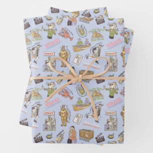FRIENDS™ Kleurrijk Cartoonpatroon Inpakpapier Vel