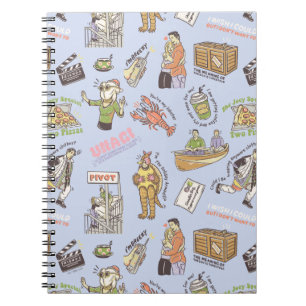 FRIENDS™ Kleurrijk Cartoonpatroon Notitieboek