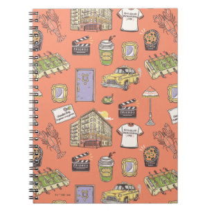 FRIENDS™ Kleurrijke Iconen Patroon Notitieboek