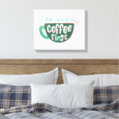 FRIENDS™ | Koffie eerste Canvas Afdruk (Insitu (Slaapkamer))
