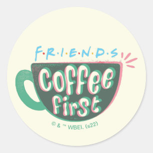 FRIENDS™ Koffie eerste Ronde Sticker