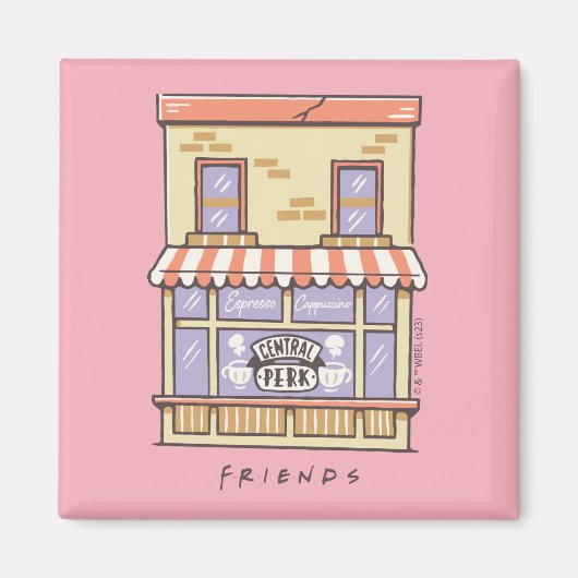 FRIENDS™ | Koffiewinkel voor Cartoon in centrale p Magneet (Voorkant)