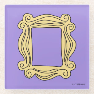 FRIENDS™ Lijst peulgat Glazen Onderzetter