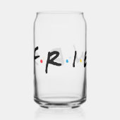 FRIENDS™ Logo Blikvorm Glas (Voorkant)
