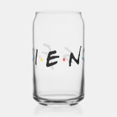 FRIENDS™ Logo Blikvorm Glas (Links)