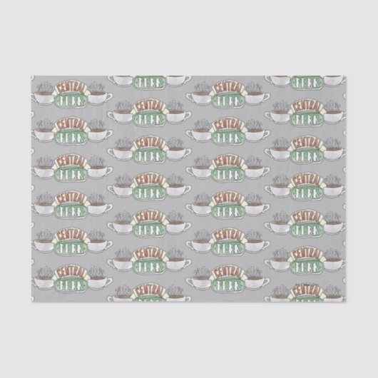 FRIENDS™ | Logo centrale Waterverf Tissuepapier (Voorkant)