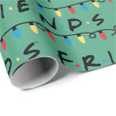 FRIENDS™ | Logo met kerstlampjes Cadeaupapier (Rol Hoek)