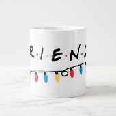 FRIENDS™ | Logo met kerstlampjes Extra Grote Beker (Voorkant)