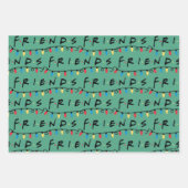 FRIENDS™ | Logo met kerstlampjes Inpakpapier Vel (Voorkant 3)